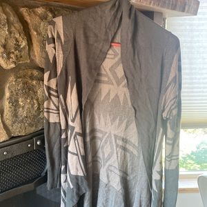 Womens cardigan green tribal